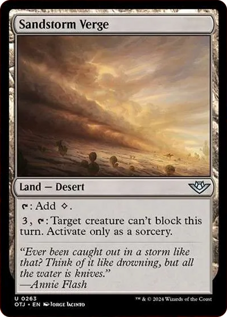 Sandstorm Verge [Outlaws of Thunder Junction] | Boutique FDB TCG