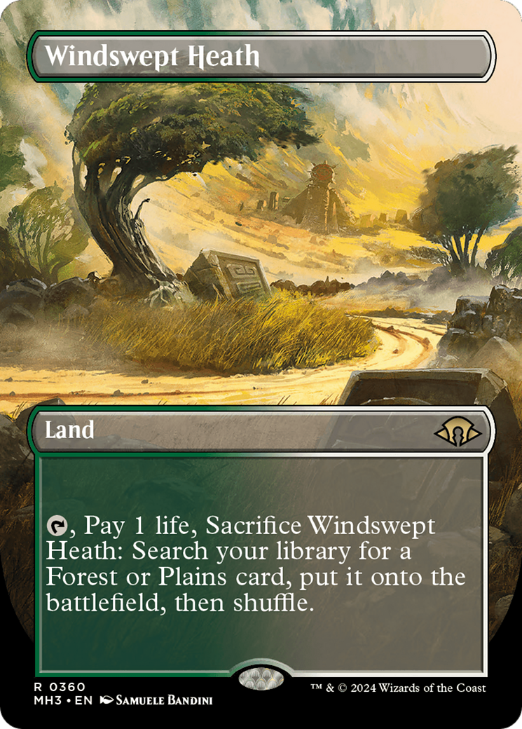 Windswept Heath (Borderless) [Modern Horizons 3] | Boutique FDB TCG