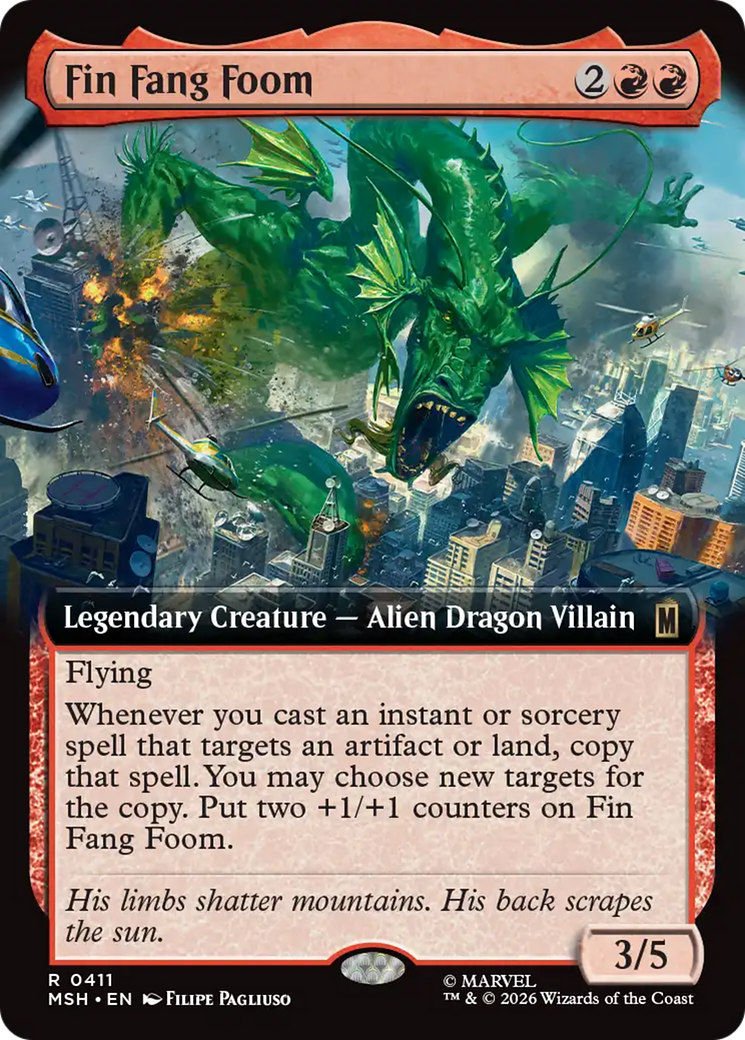 Fin Fang Foom (Extended Art) [Marvel Super Heroes] | Boutique FDB TCG