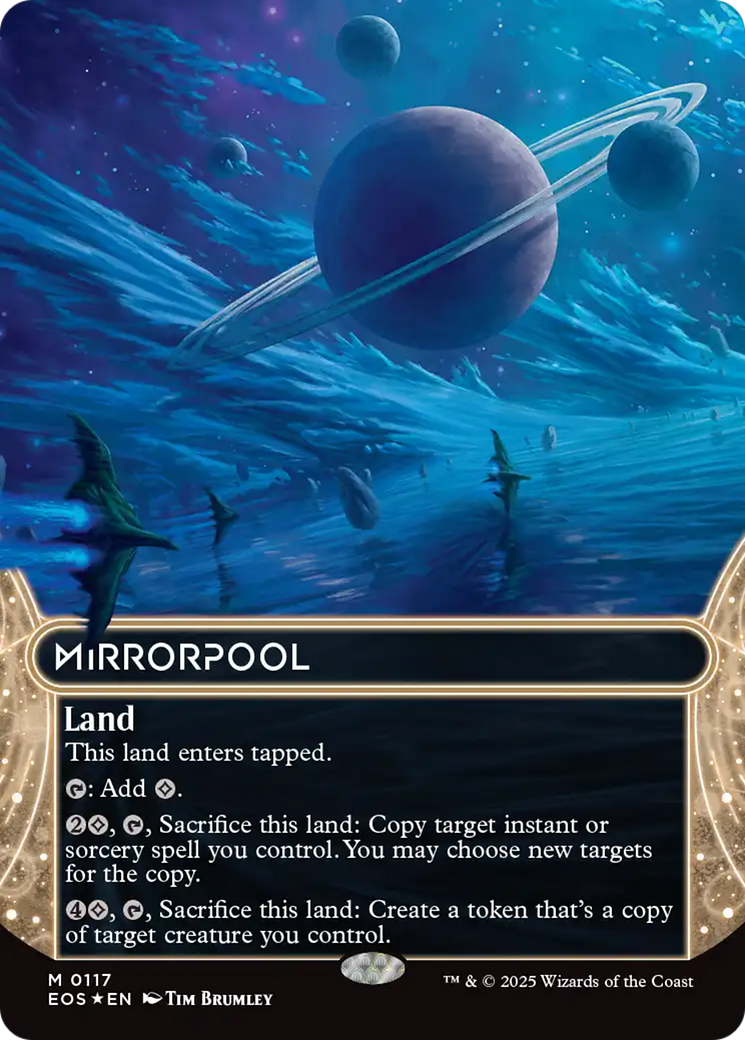 Mirrorpool (0117) (Borderless) (Galaxy Foil) [Edge of Eternities: Stellar Sights] | Boutique FDB TCG