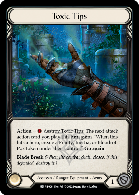 Toxic Tips [RIP006] (Outsiders Riptide Blitz Deck) | Boutique FDB TCG