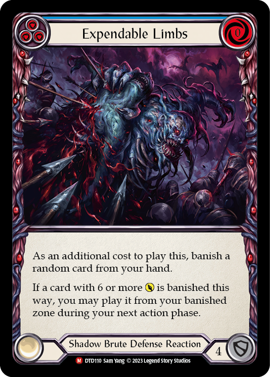 Expendable Limbs [DTD110] (Dusk Till Dawn)  Rainbow Foil | Boutique FDB TCG