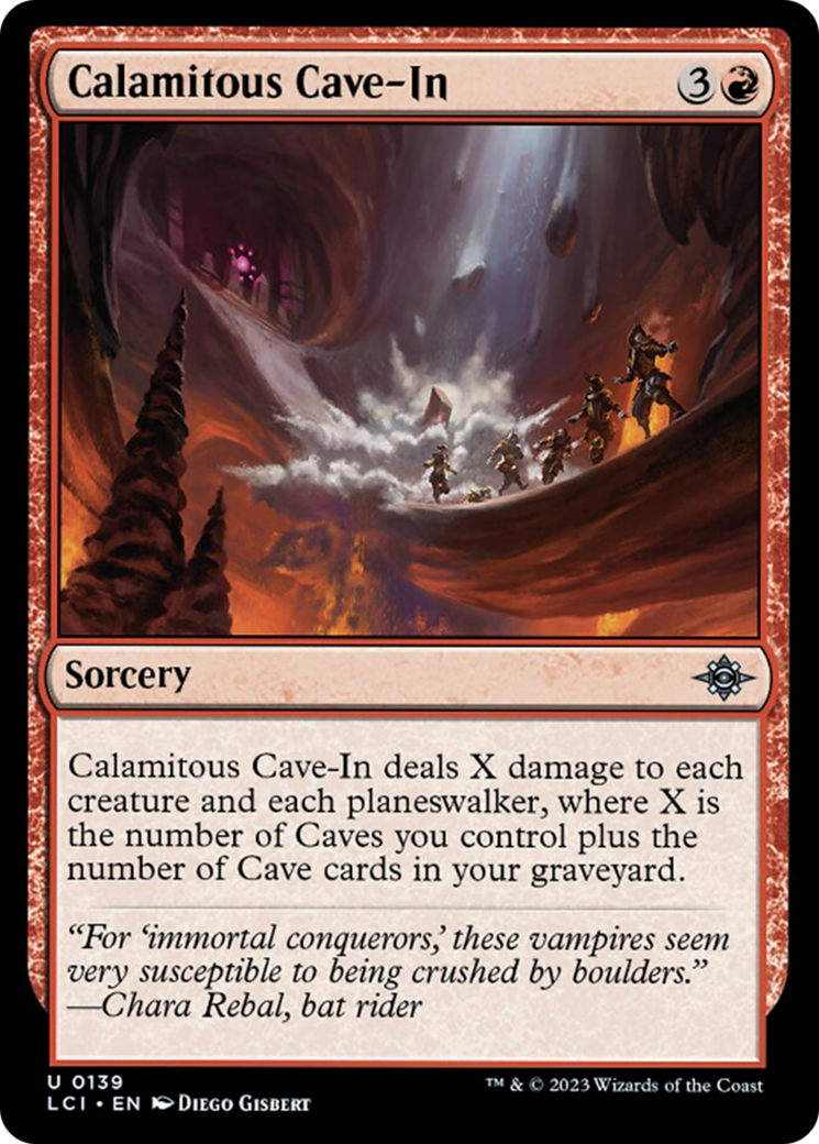 Calamitous Cave-In [The Lost Caverns of Ixalan] | Boutique FDB TCG