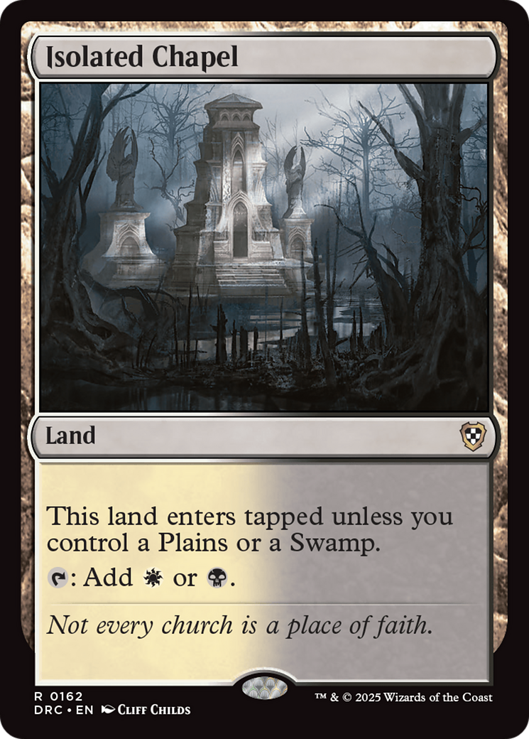 Isolated Chapel [Aetherdrift Commander] | Boutique FDB TCG