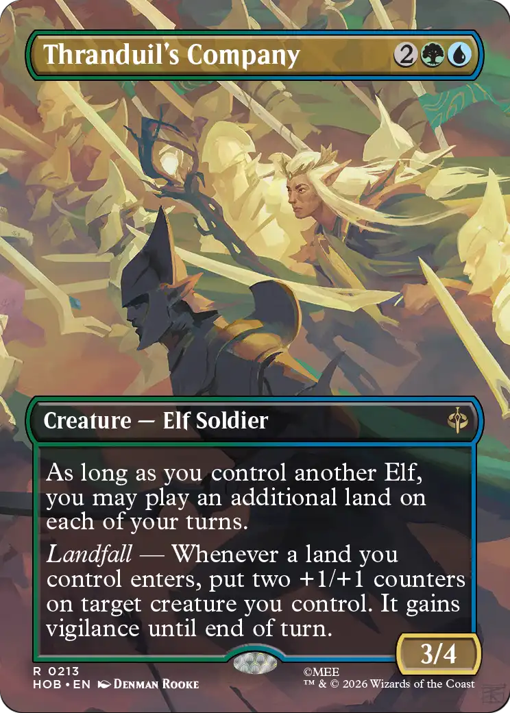 Thranduil's Company (Borderless) [The Hobbit] | Boutique FDB TCG