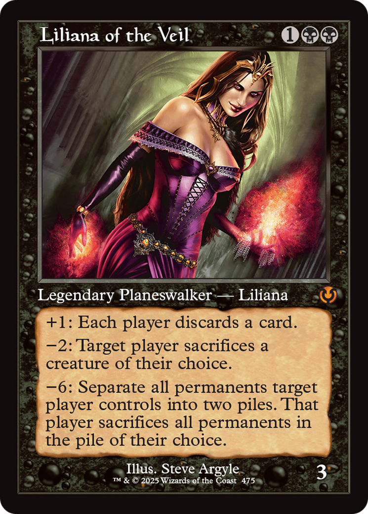 Liliana of the Veil (Retro Frame) [Innistrad Remastered] | Boutique FDB TCG