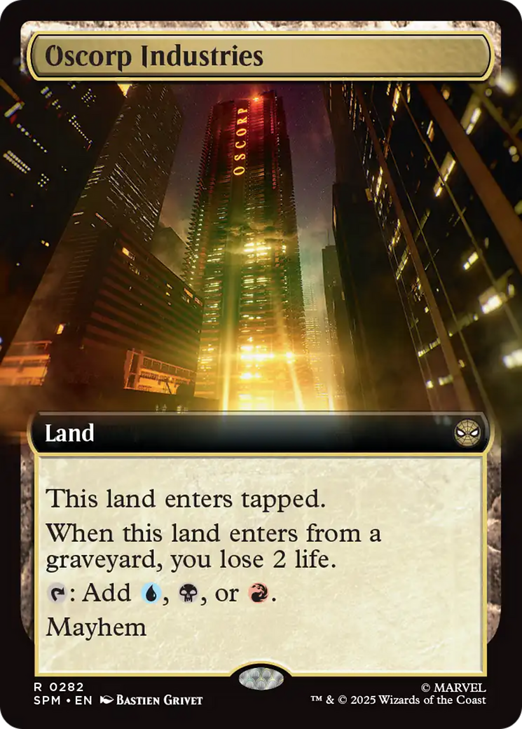 Oscorp Industries (Extended Art) [Marvel's Spider-Man] | Boutique FDB TCG
