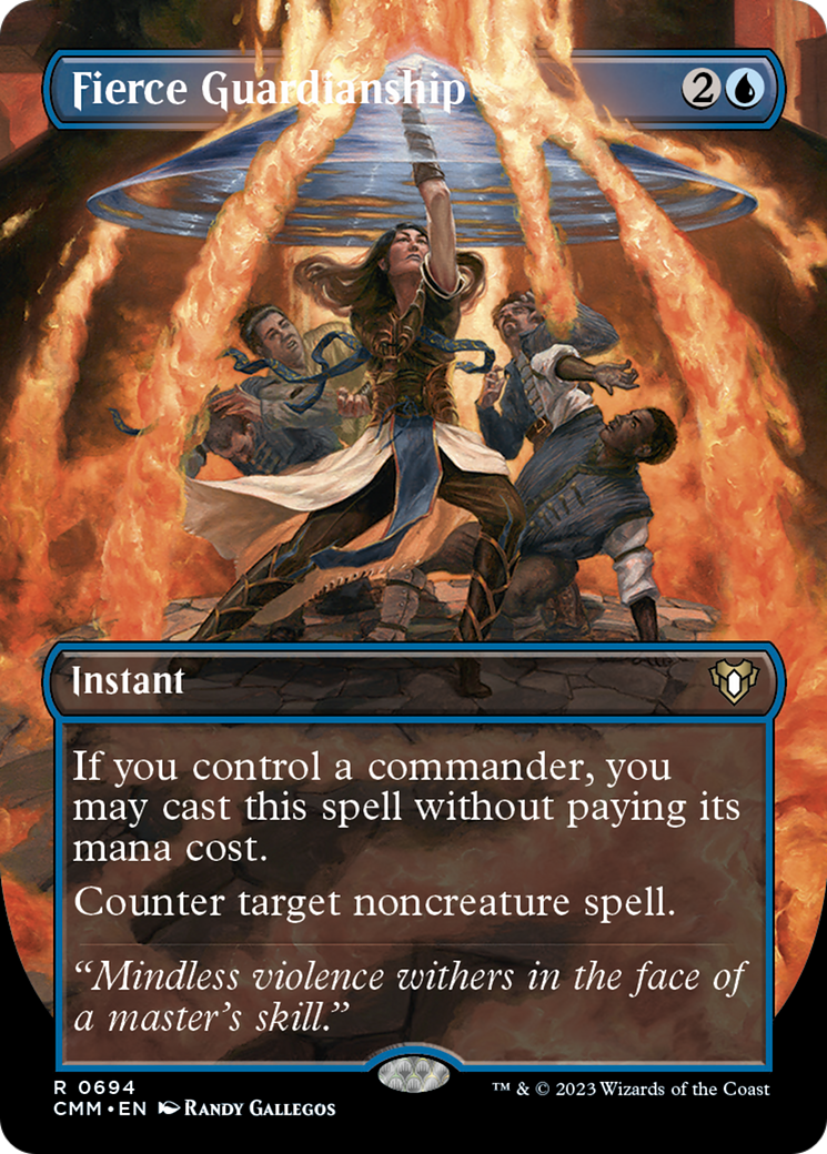 Fierce Guardianship (Borderless Alternate Art) [Commander Masters] | Boutique FDB TCG