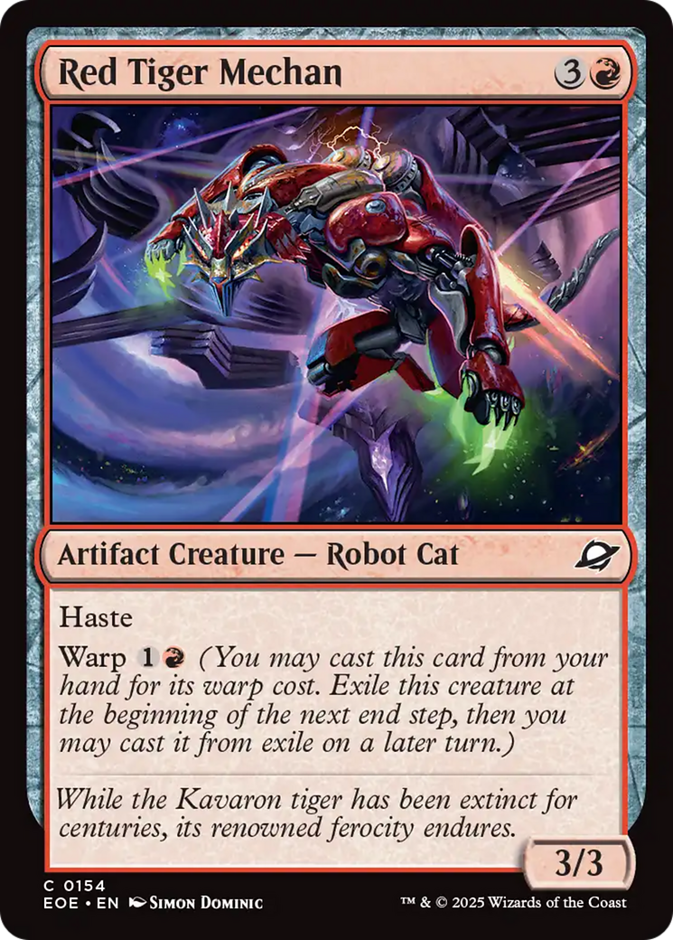 Red Tiger Mechan [Edge of Eternities] | Boutique FDB TCG