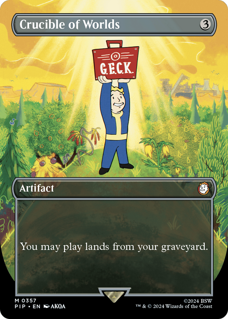 Crucible of Worlds (Borderless) [Fallout] | Boutique FDB TCG