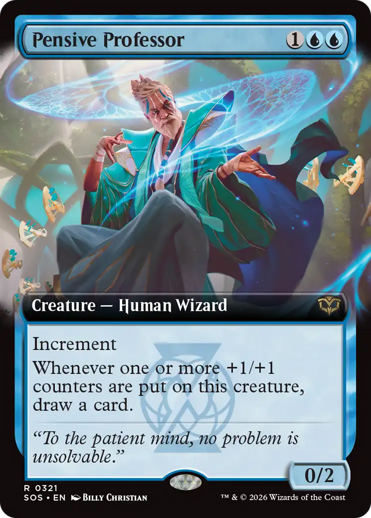 Pensive Professor (Extended Art) [Secrets of Strixhaven] | Boutique FDB TCG