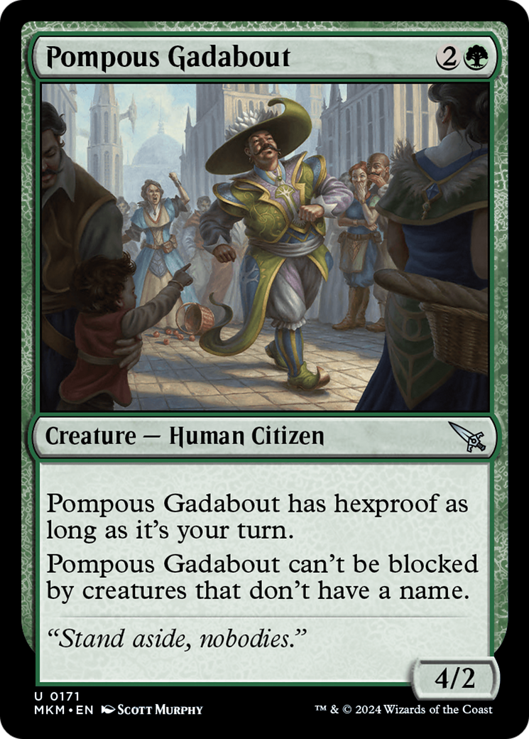 Pompous Gadabout [Murders at Karlov Manor] | Boutique FDB TCG