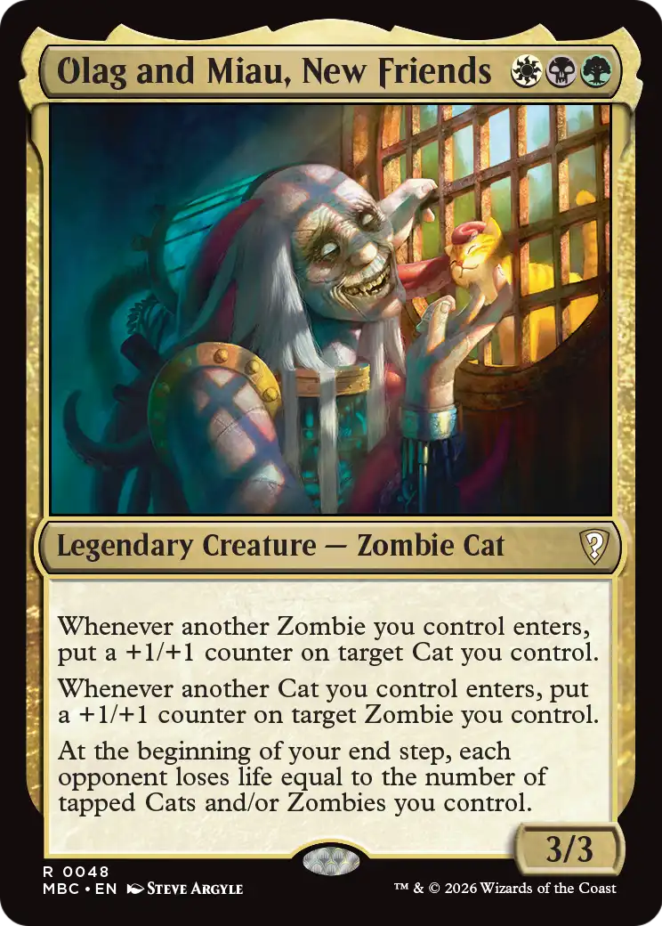 Olag and Miau, New Friends [Mystery Booster: Commander Edition] | Boutique FDB TCG