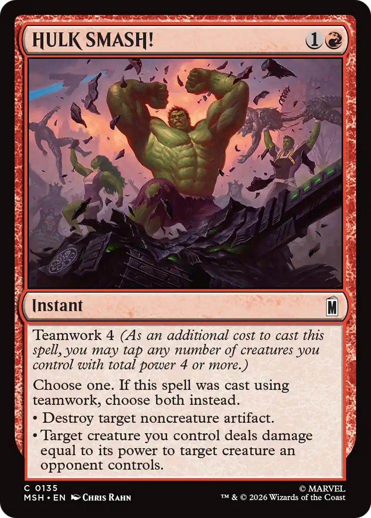HULK SMASH! [Marvel Super Heroes] | Boutique FDB TCG