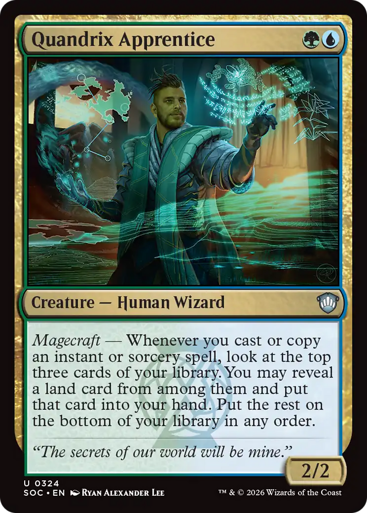 Quandrix Apprentice [Secrets of Strixhaven Commander] | Boutique FDB TCG