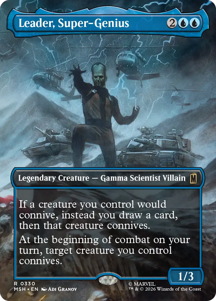 Leader, Super-Genius (Borderless) [Marvel Super Heroes] | Boutique FDB TCG