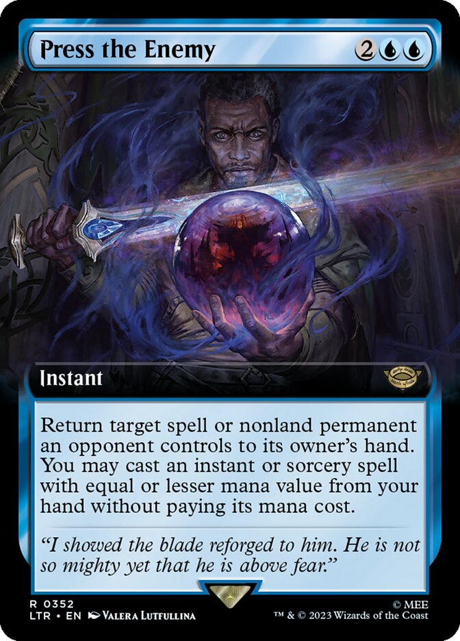 Press the Enemy (Extended Art) [The Lord of the Rings: Tales of Middle-Earth] | Boutique FDB TCG