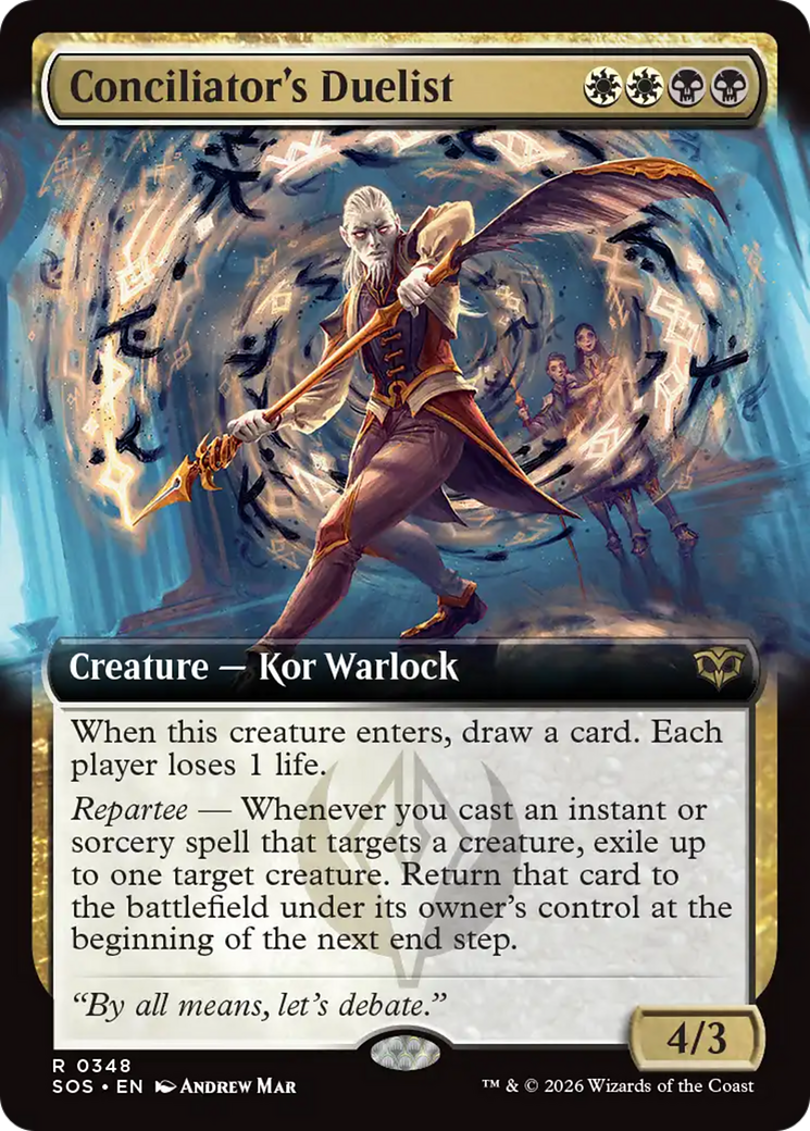 Conciliator's Duelist (Extended Art) [Secrets of Strixhaven] | Boutique FDB TCG