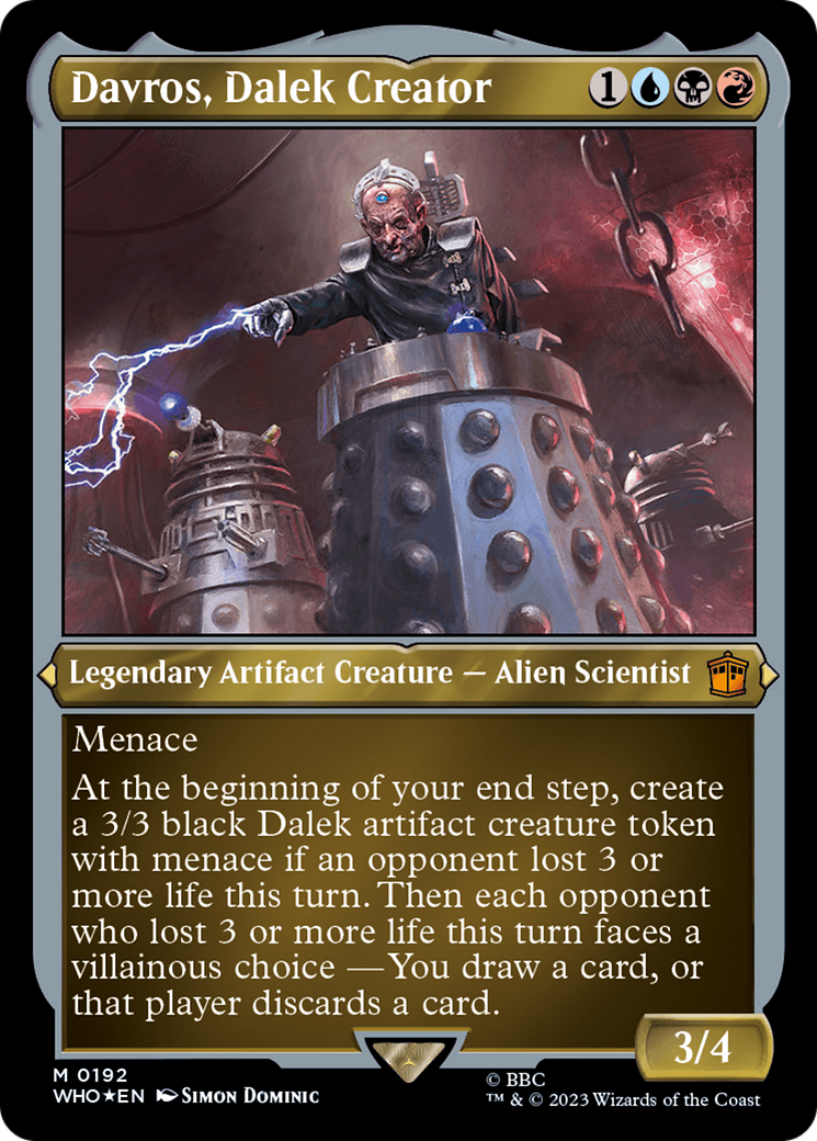 Davros, Dalek Creator (Display Commander) - Thick Stock [Doctor Who] | Boutique FDB TCG