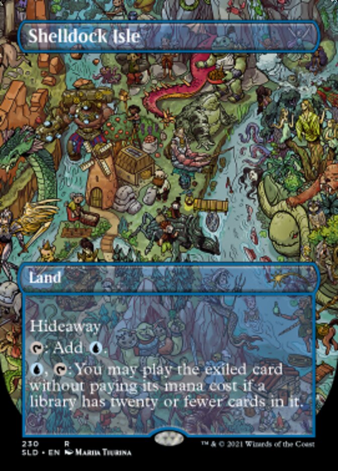 Shelldock Isle (230) (Borderless) [Secret Lair Drop Series] | Boutique FDB TCG