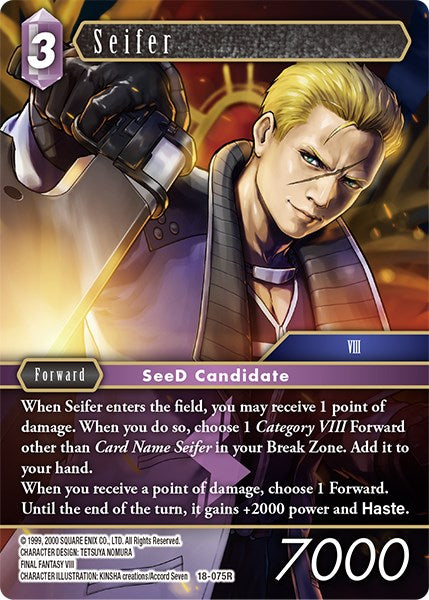 Seifer [Resurgence of Power] | Boutique FDB TCG