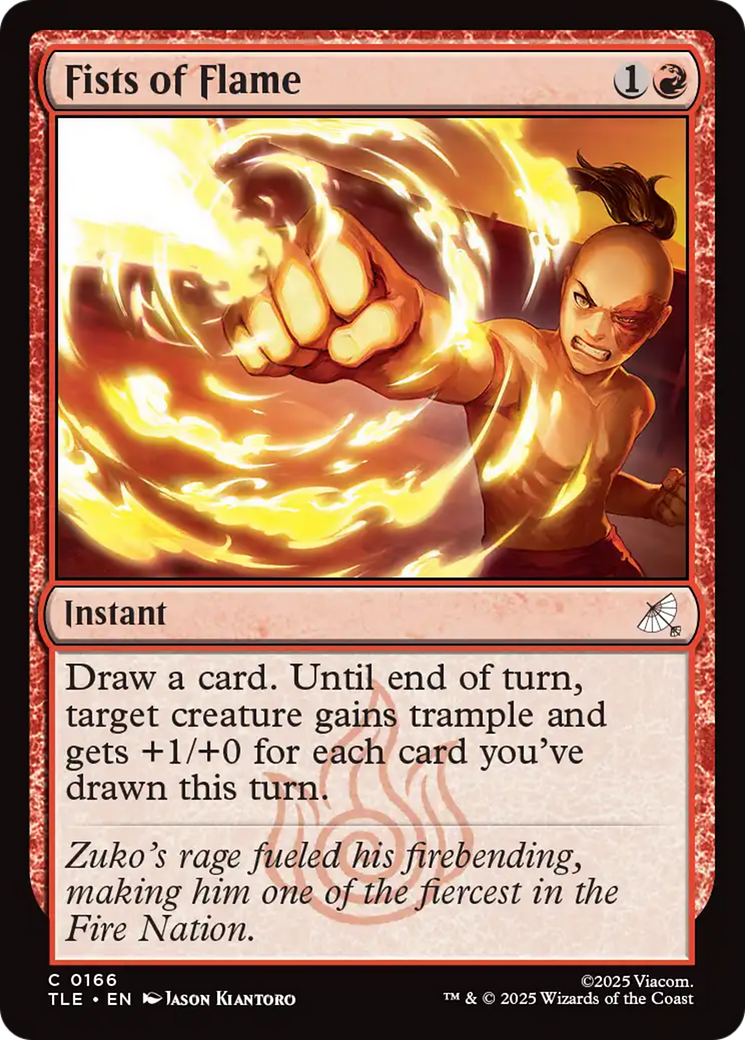 Fists of Flame [Avatar: The Last Airbender: Eternal-Legal] | Boutique FDB TCG