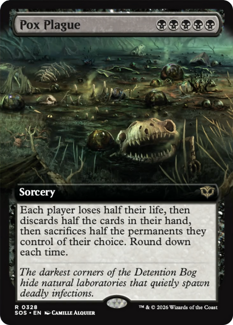 Pox Plague (Extended Art) [Secrets of Strixhaven] | Boutique FDB TCG