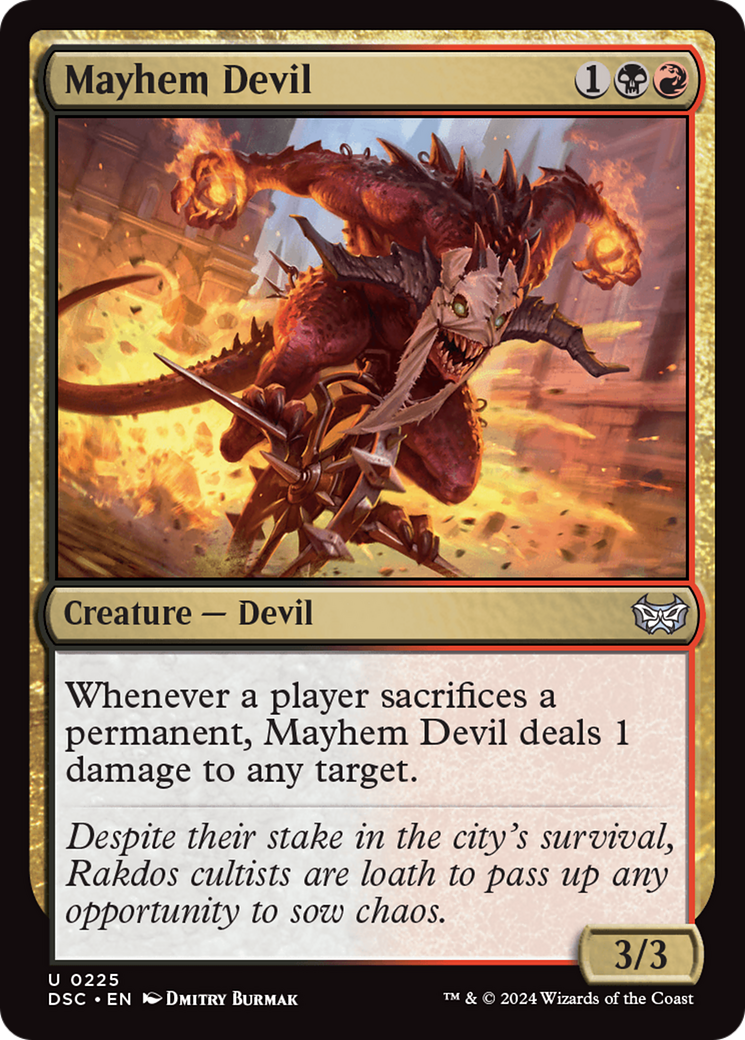 Mayhem Devil [Duskmourn: House of Horror Commander] | Boutique FDB TCG