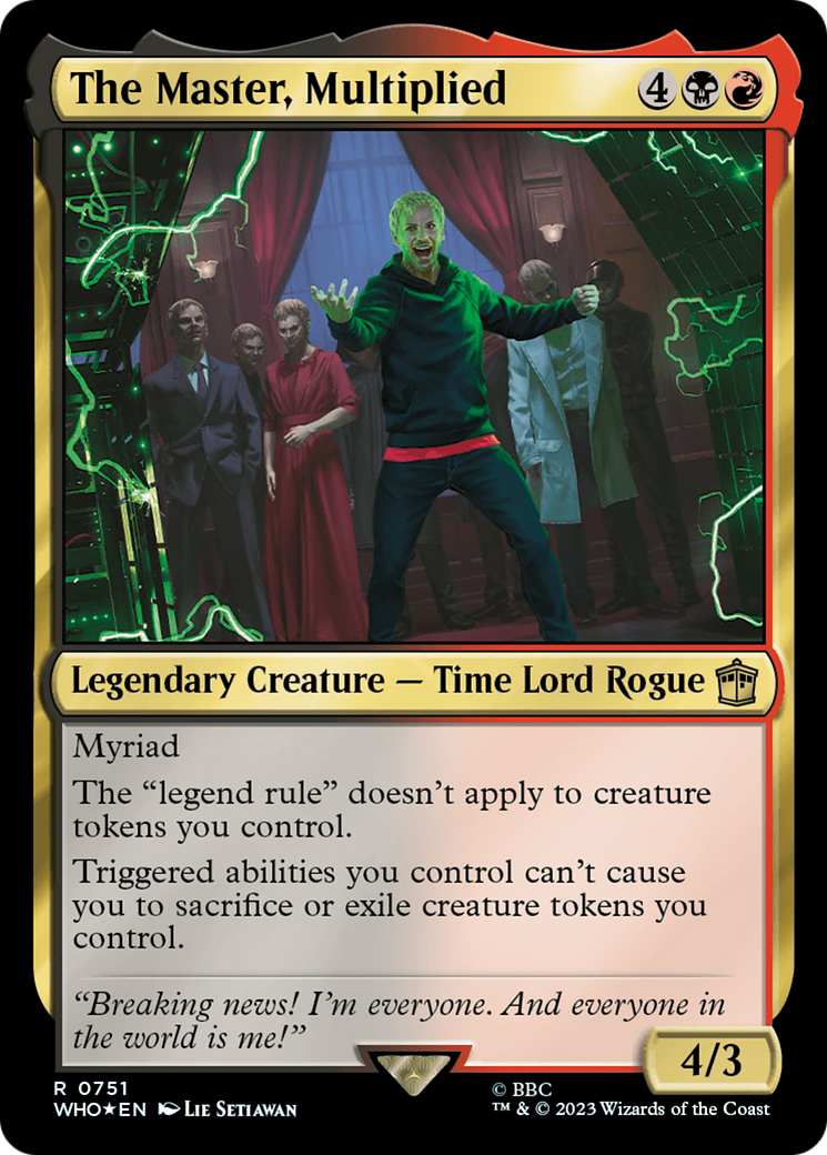 The Master, Multiplied (Surge Foil) [Doctor Who] | Boutique FDB TCG