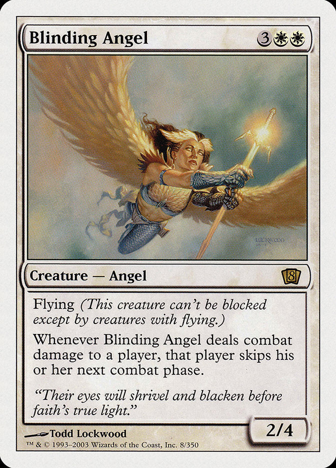 Blinding Angel (8th Edition) [Oversize Cards] | Boutique FDB TCG