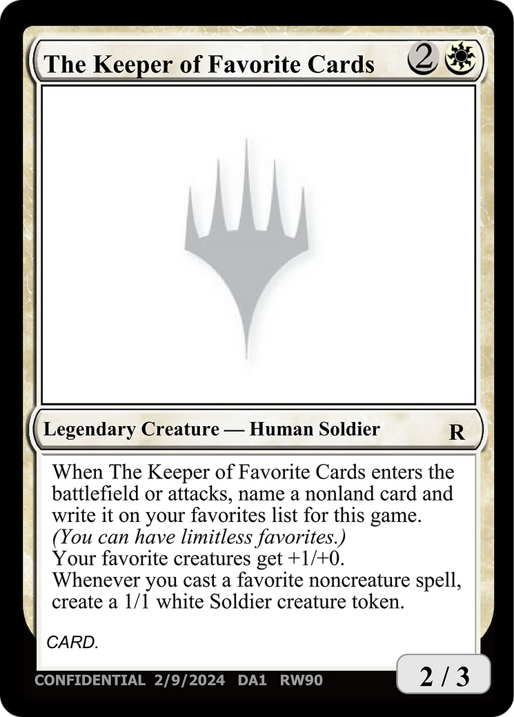 The Keeper of Favorite Cards [Unknown Event] | Boutique FDB TCG