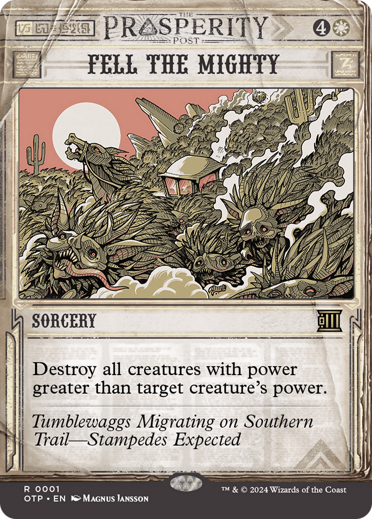 Fell the Mighty [Outlaws of Thunder Junction: Breaking News] | Boutique FDB TCG