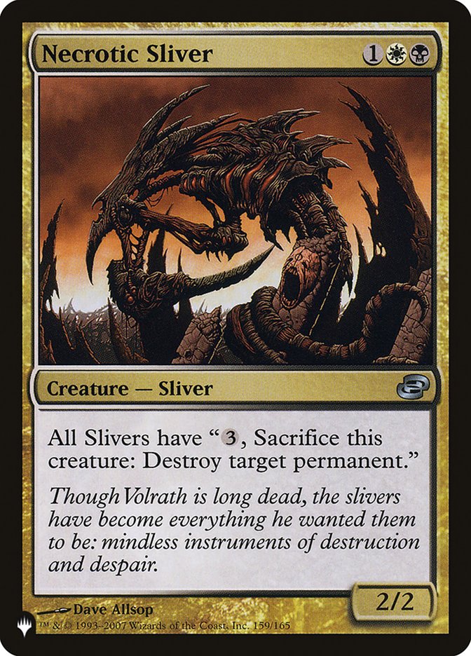 Necrotic Sliver [The List] | Boutique FDB TCG