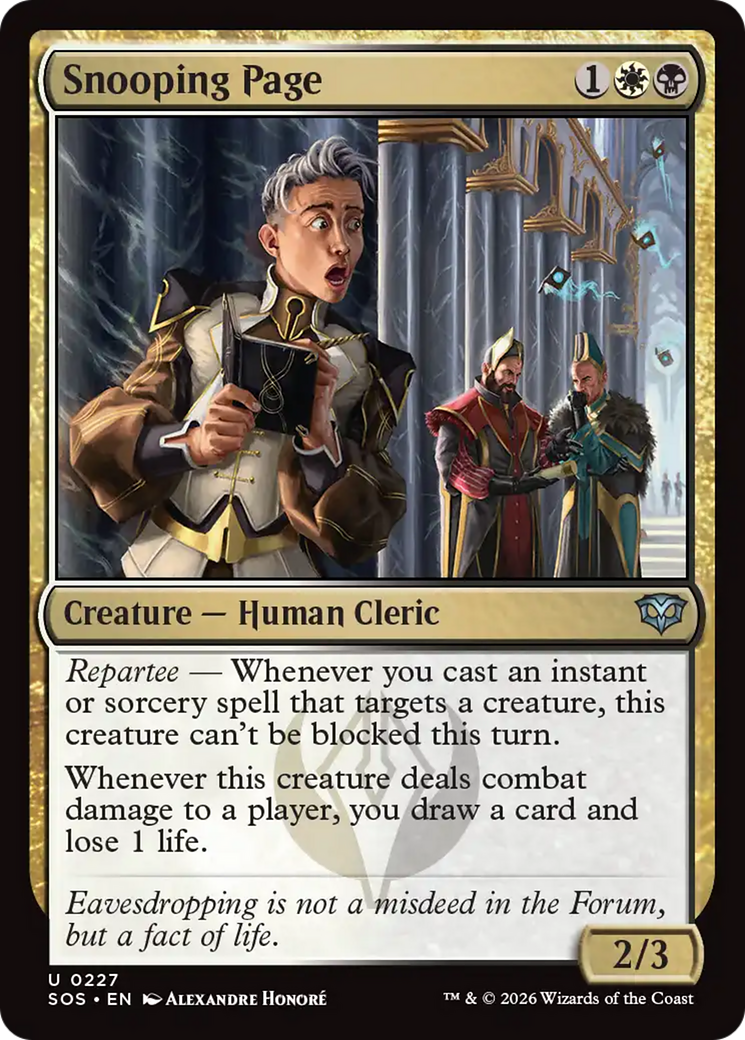 Snooping Page [Secrets of Strixhaven] | Boutique FDB TCG