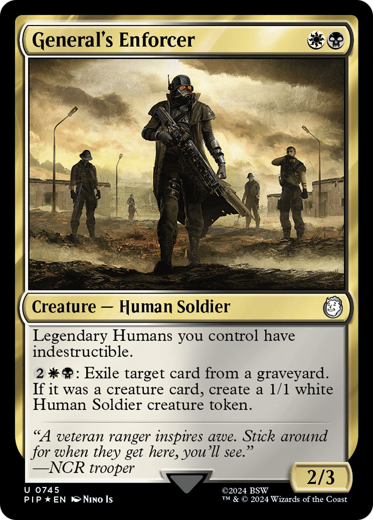 General's Enforcer (Surge Foil) [Fallout] | Boutique FDB TCG