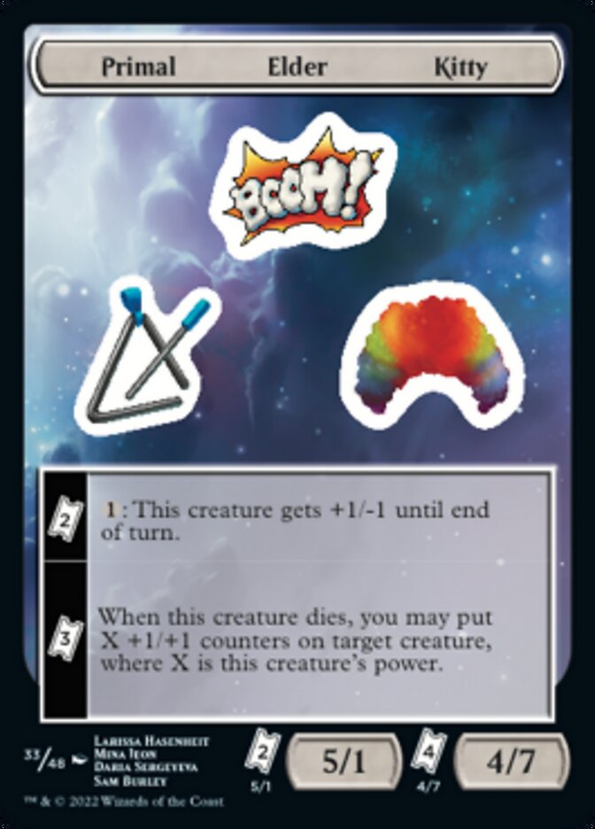 Primal Elder Kitty [Unfinity Stickers] | Boutique FDB TCG