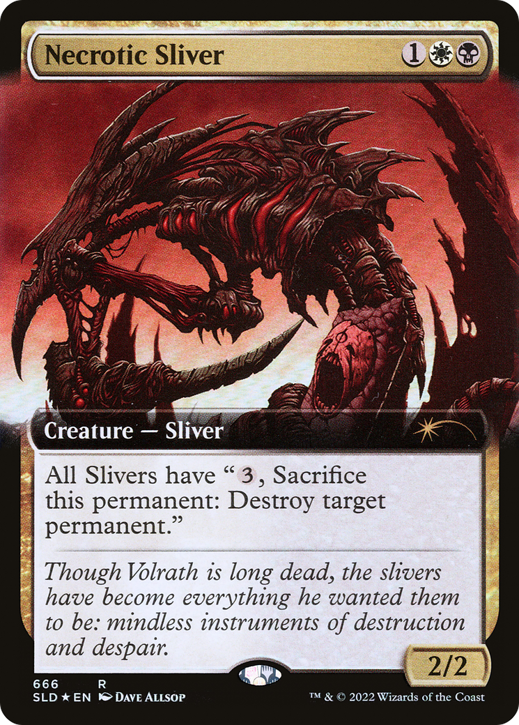 Necrotic Sliver (Extended Art) [Secret Lair Drop Promos] | Boutique FDB TCG