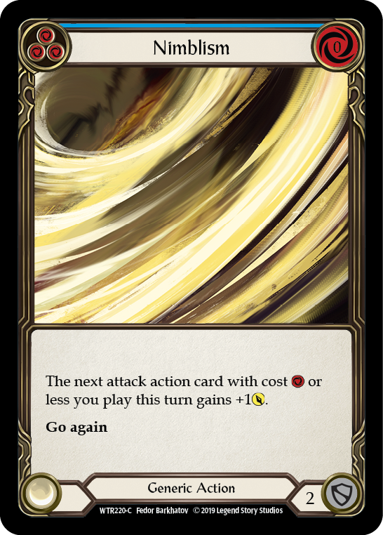 Nimblism (Blue) [WTR220-C] (Welcome to Rathe)  Alpha Print Normal | Boutique FDB TCG