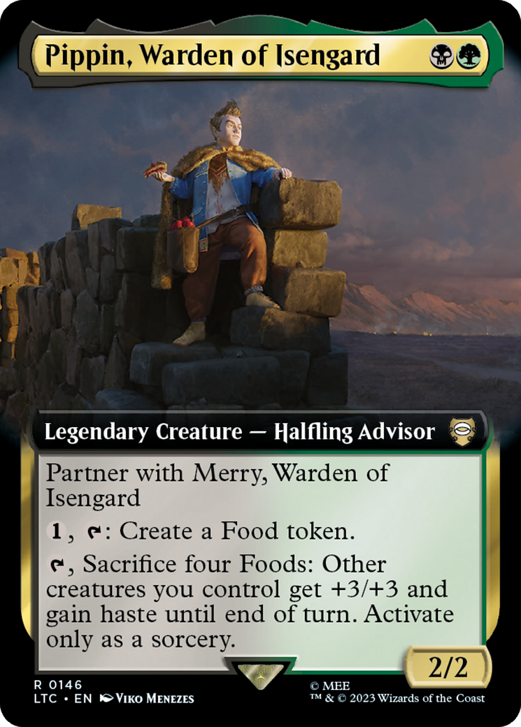 Pippin, Warden of Isengard (Extended Art) [The Lord of the Rings: Tales of Middle-Earth Commander] | Boutique FDB TCG