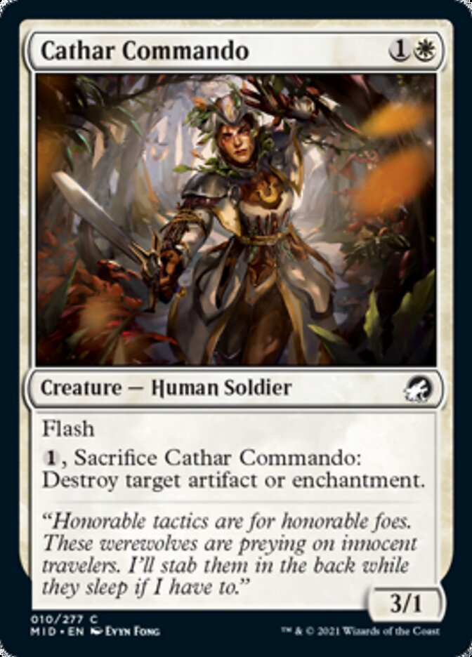 Cathar Commando [Innistrad: Midnight Hunt] | Boutique FDB TCG