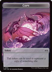 Copy // Dragon (0014) Double-Sided Token [Tarkir: Dragonstorm Commander Tokens] | Boutique FDB TCG