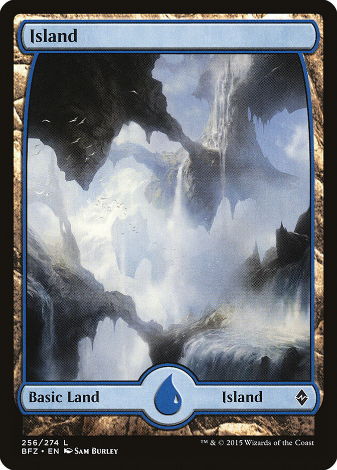 Island (256) (Full Art) [Battle for Zendikar] | Boutique FDB TCG