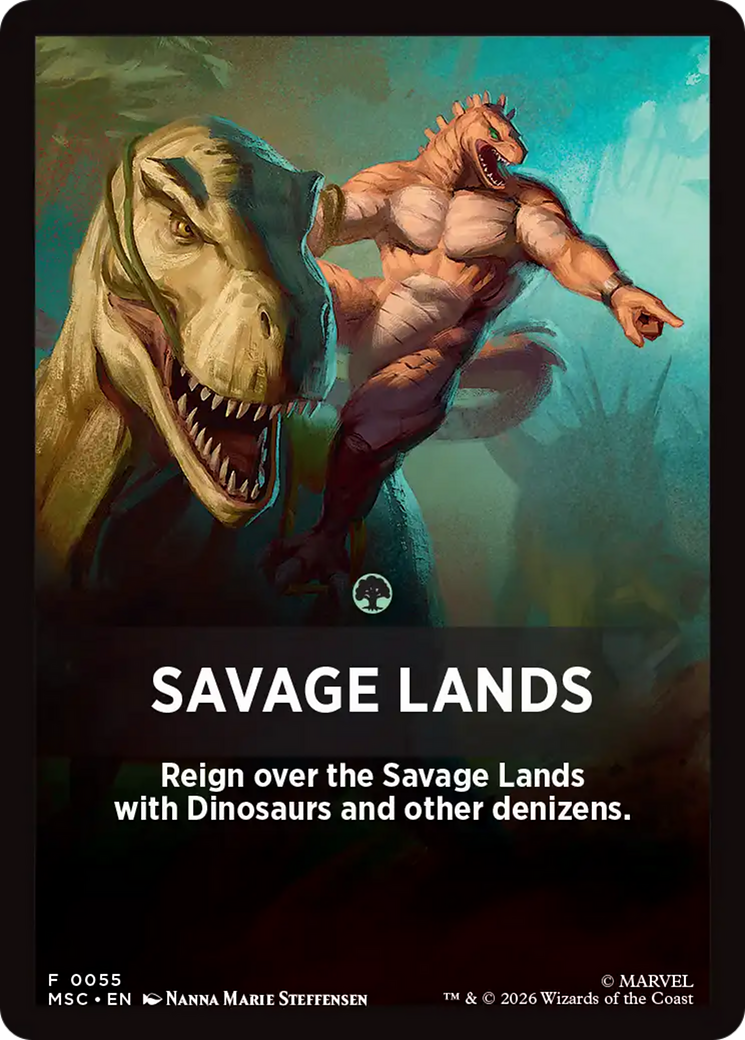 Savage Lands Theme Card [Marvel Super Heroes Commander] | Boutique FDB TCG