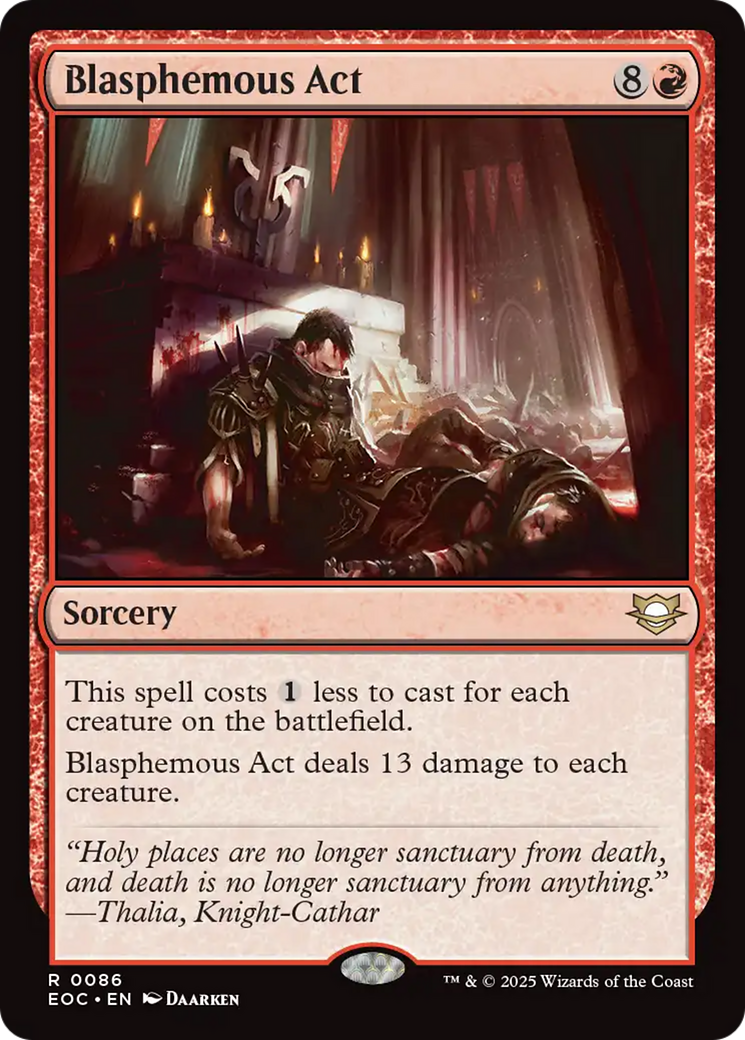 Blasphemous Act [Edge of Eternities Commander] | Boutique FDB TCG