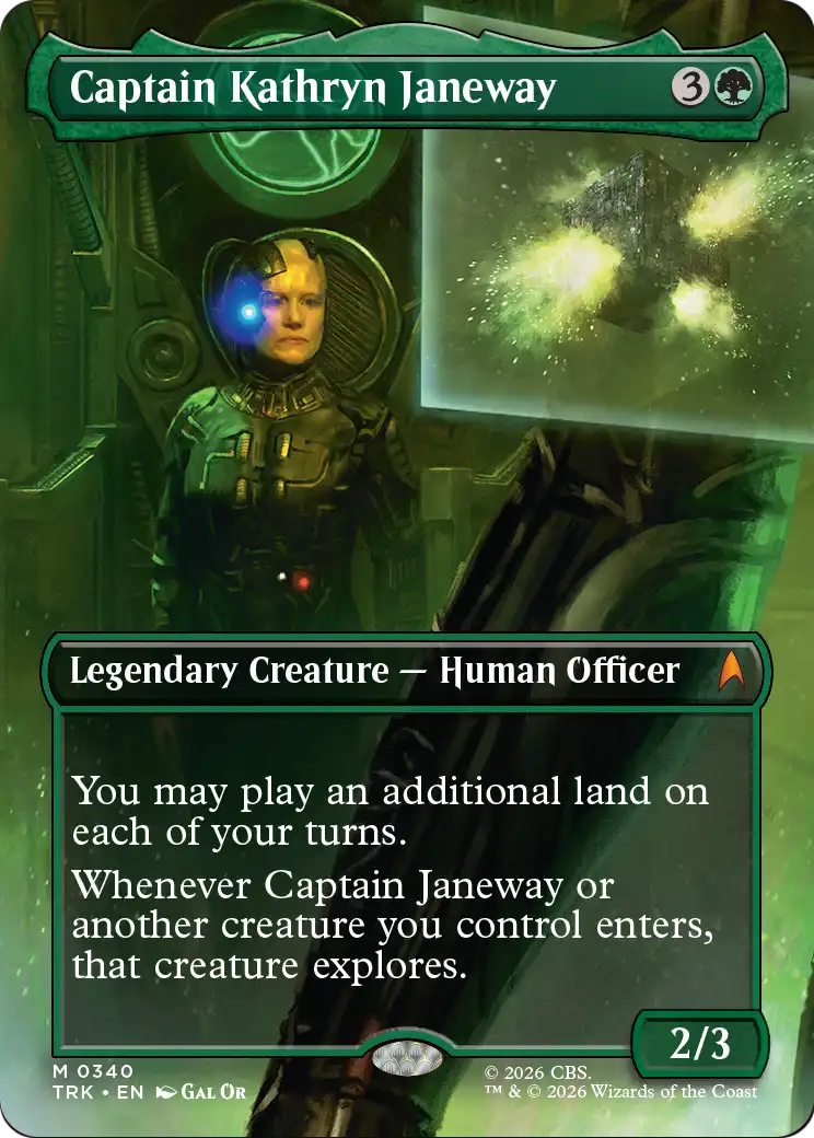 Captain Kathryn Janeway (Borderless) [Star Trek] | Boutique FDB TCG