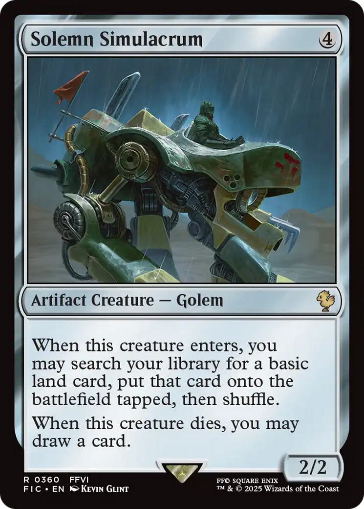 Solemn Simulacrum [FINAL FANTASY Commander] | Boutique FDB TCG