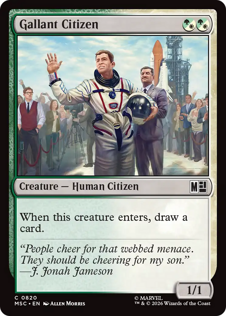 Gallant Citizen [Marvel Super Heroes Commander] | Boutique FDB TCG