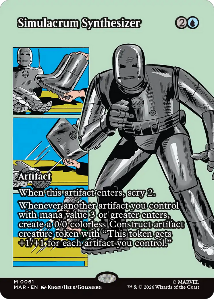 Simulacrum Synthesizer (Borderless) [Marvel Universe: Eternal-Legal] | Boutique FDB TCG