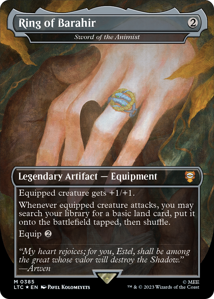 Ring of Barahir - Sword of the Animist (Surge Foil Realms and Relics) [The Lord of the Rings: Tales of Middle-Earth Commander] | Boutique FDB TCG