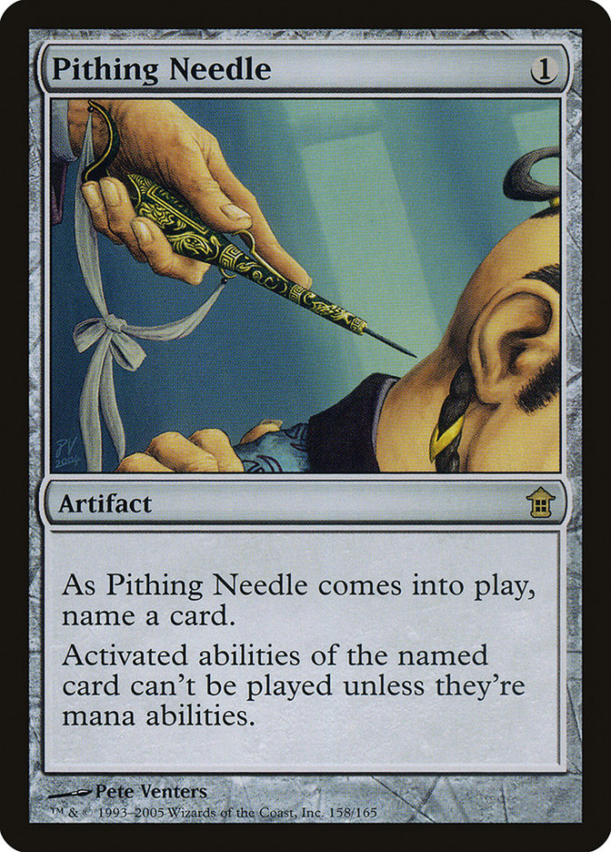 Pithing Needle [Saviors of Kamigawa] | Boutique FDB TCG